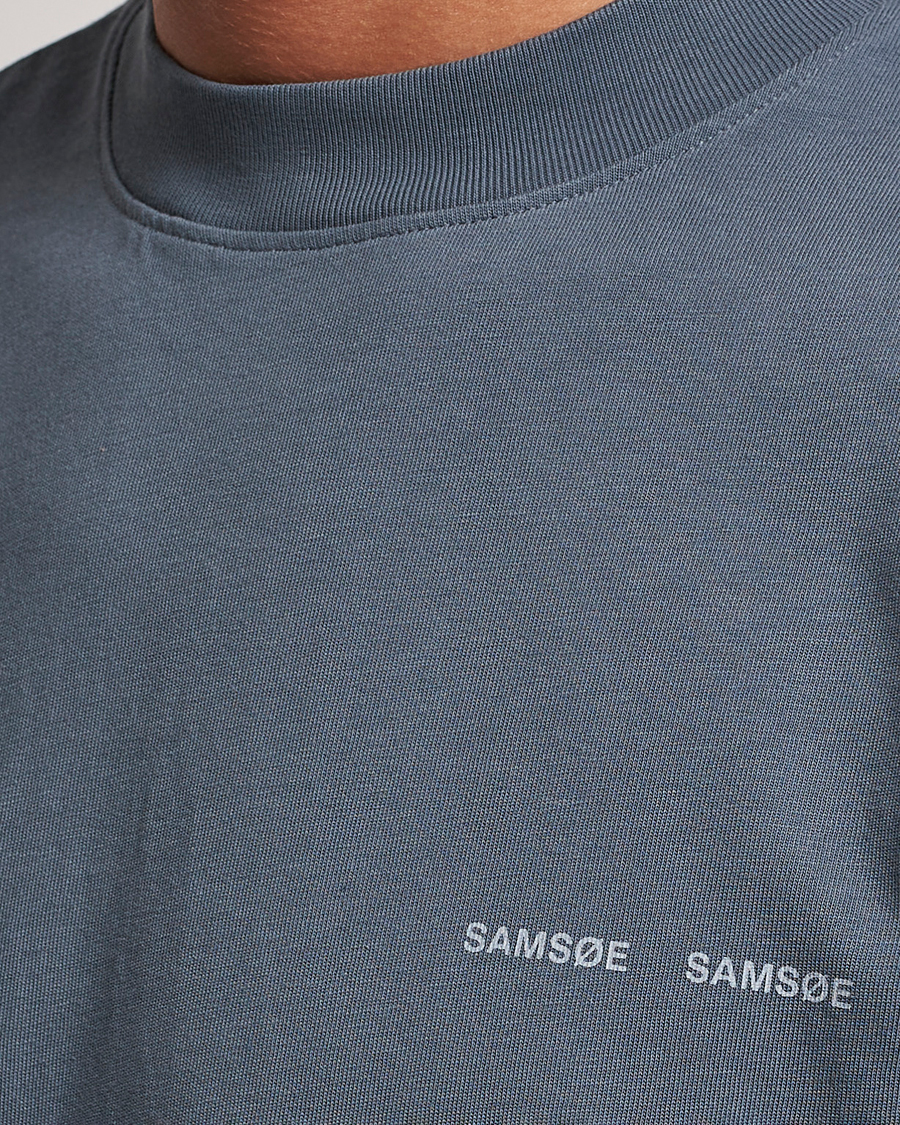 Homme | T-shirts | Samsøe Samsøe | Samsøe & Samsøe Norsbro Crew Neck T-Shirt Stormy Weather