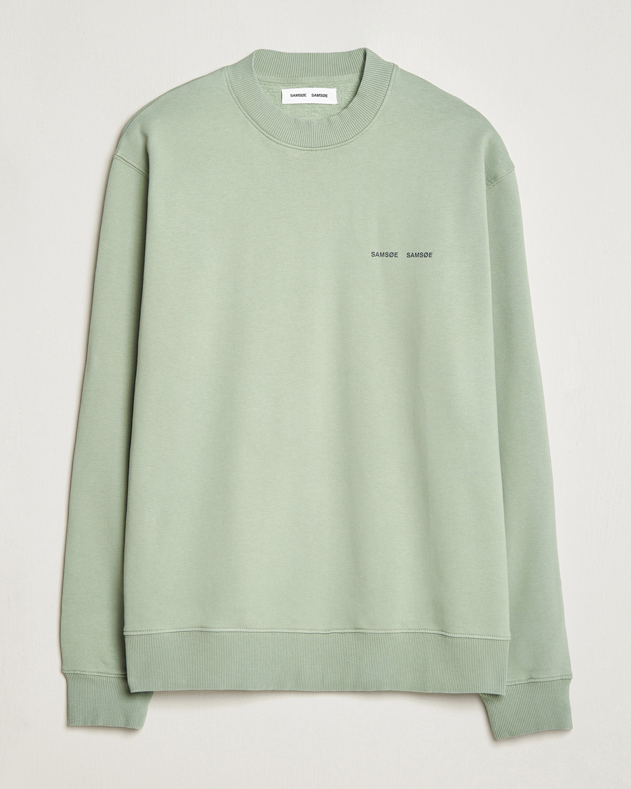 Homme | Pulls Et Tricots | Samsøe Samsøe | Samsøe & Samsøe Norsbro Crew Neck Sweatshirt Iceberg Green