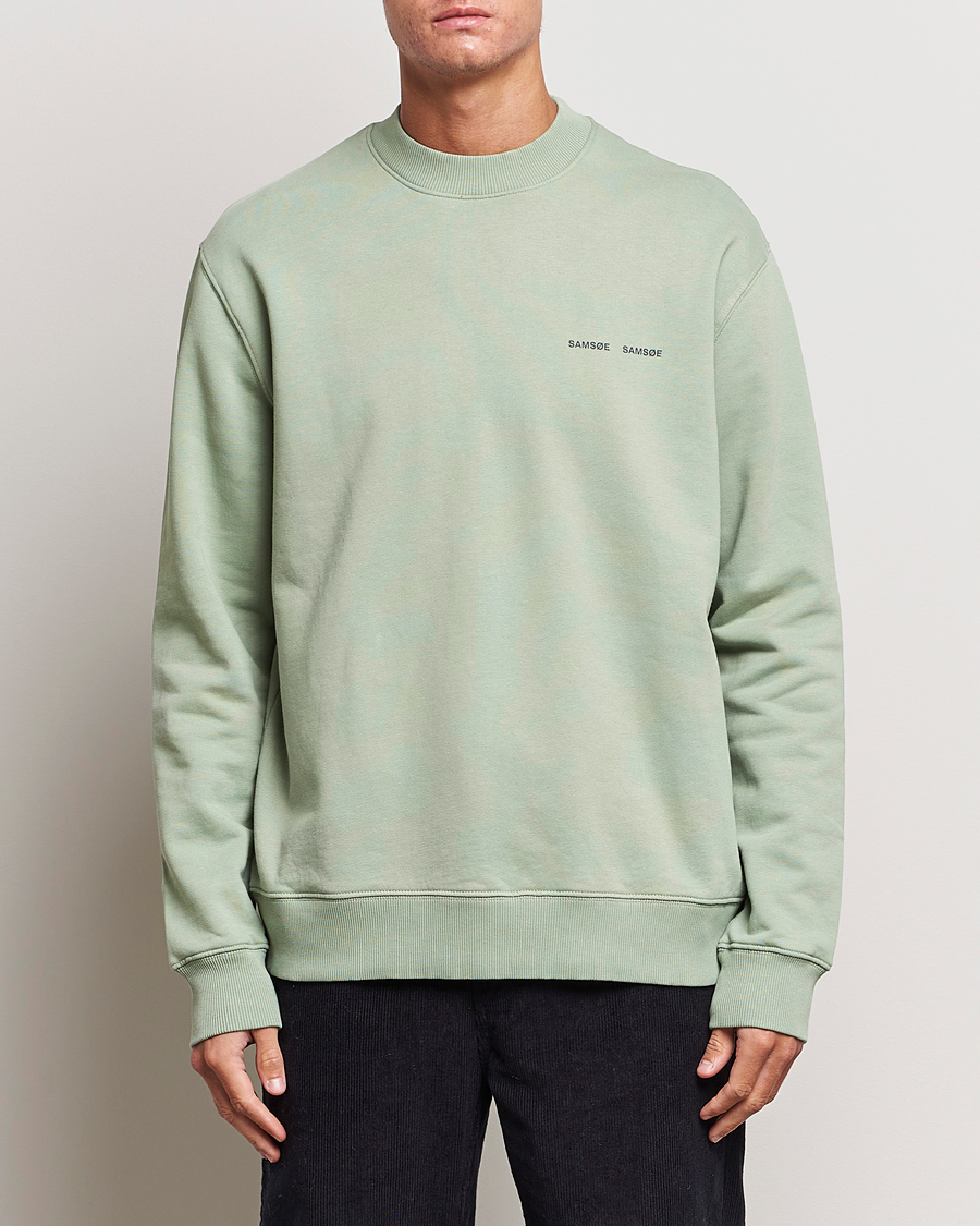 Homme | Pulls Et Tricots | Samsøe Samsøe | Samsøe & Samsøe Norsbro Crew Neck Sweatshirt Iceberg Green
