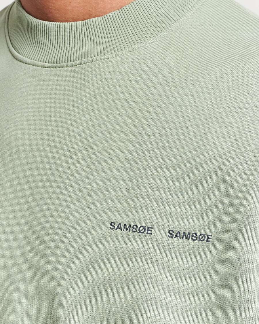 Homme | Pulls Et Tricots | Samsøe Samsøe | Samsøe & Samsøe Norsbro Crew Neck Sweatshirt Iceberg Green