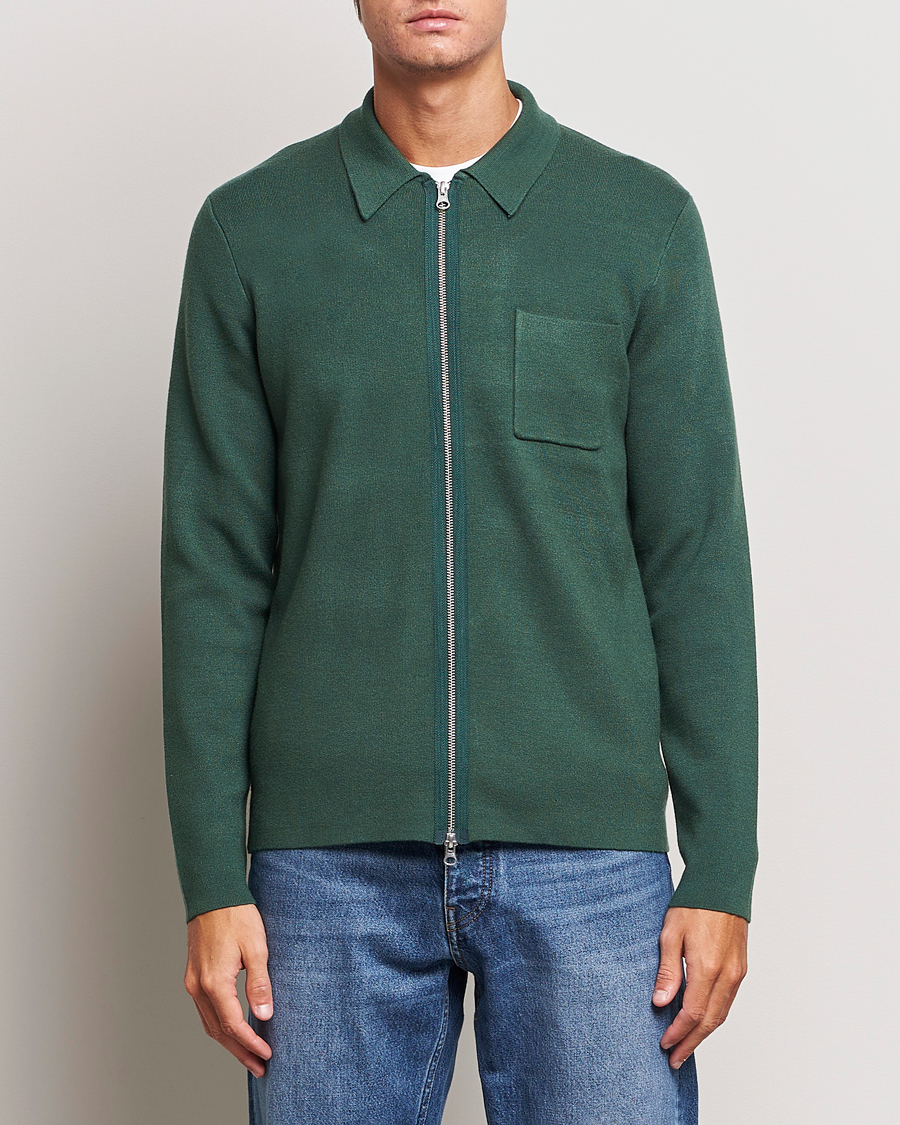 Homme | Pulls Et Tricots | Samsøe Samsøe | Samsøe & Samsøe Guna Full Zip Garden Topiary