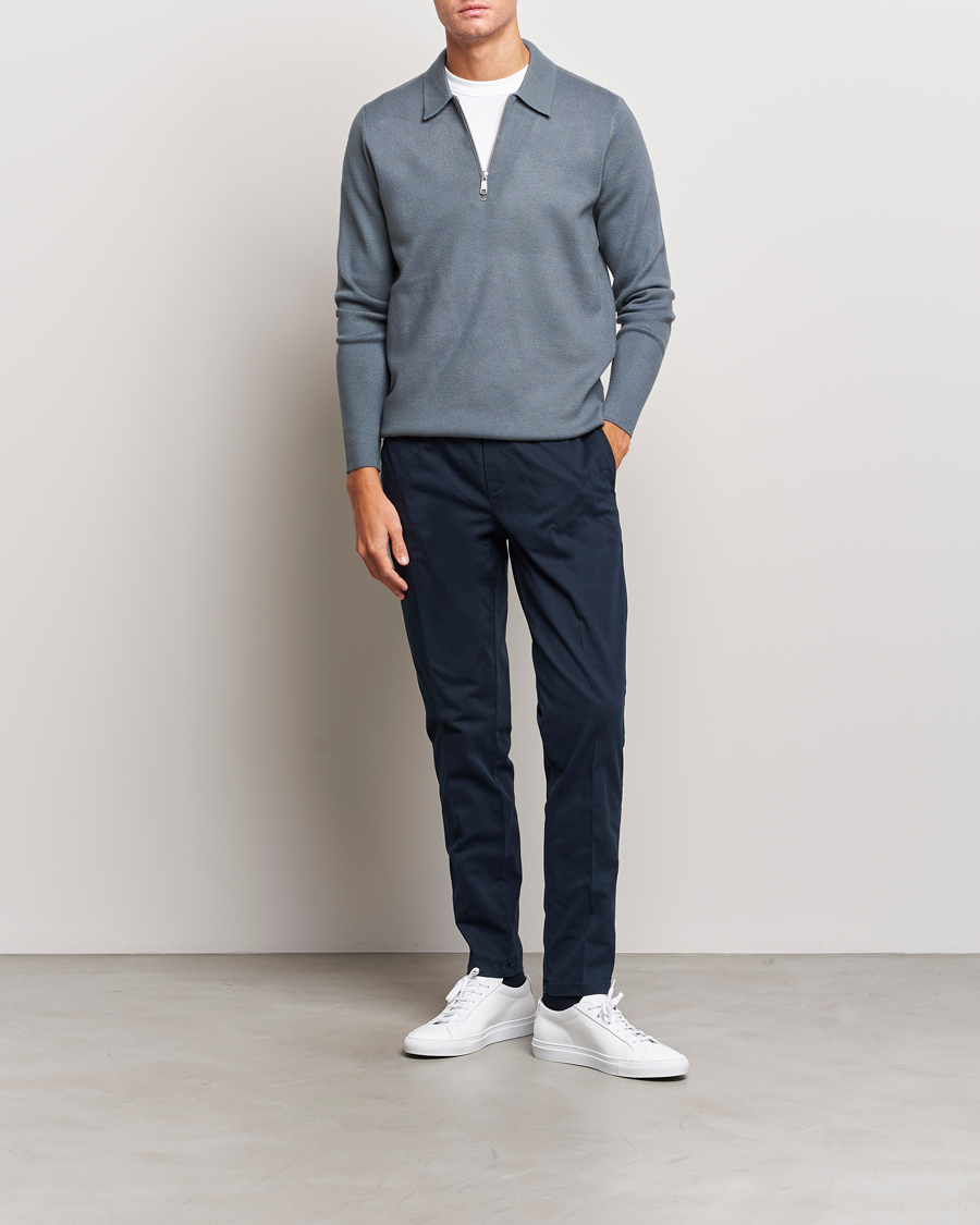 Homme | Pulls Et Tricots | Samsøe Samsøe | Samsøe & Samsøe Guna Half Zip Stormy Weather