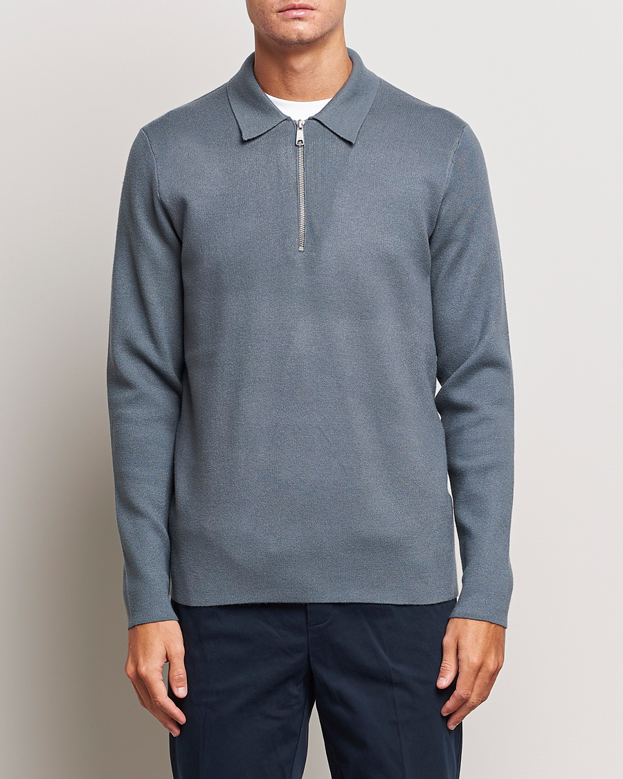 Homme | Pulls Et Tricots | Samsøe Samsøe | Samsøe & Samsøe Guna Half Zip Stormy Weather