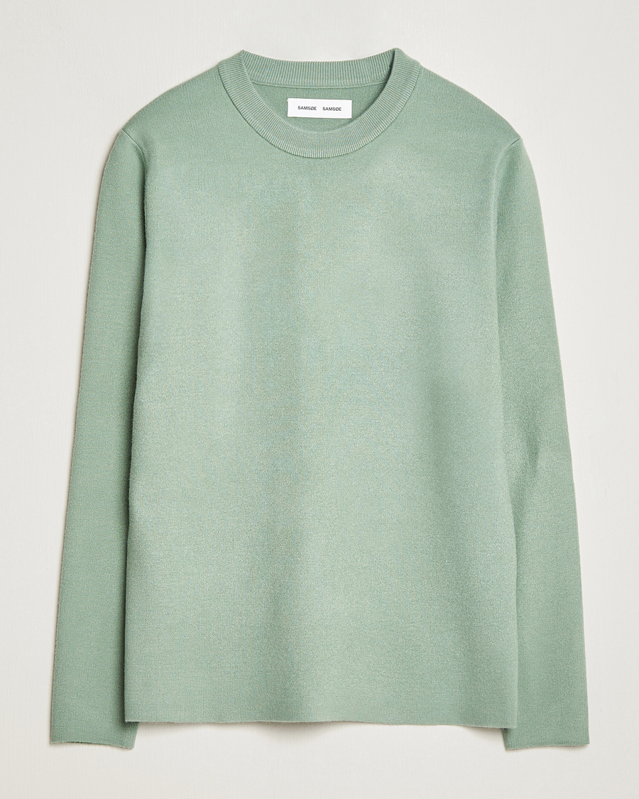 Homme | Pulls Et Tricots | Samsøe Samsøe | Samsøe & Samsøe Guna Crew Neck Iceberg Green