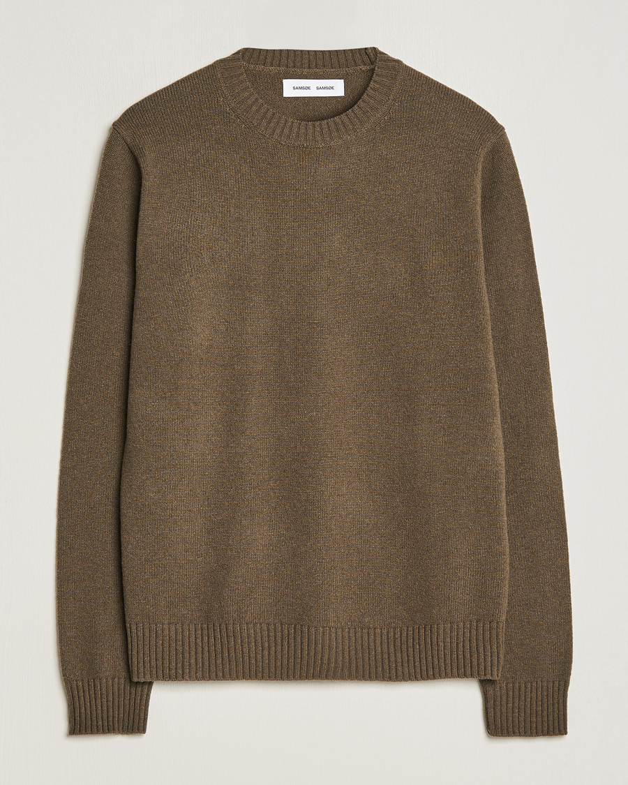 Homme | Pulls Et Tricots | Samsøe Samsøe | Samsøe & Samsøe Syllie Wool Crew Neck Crocodile