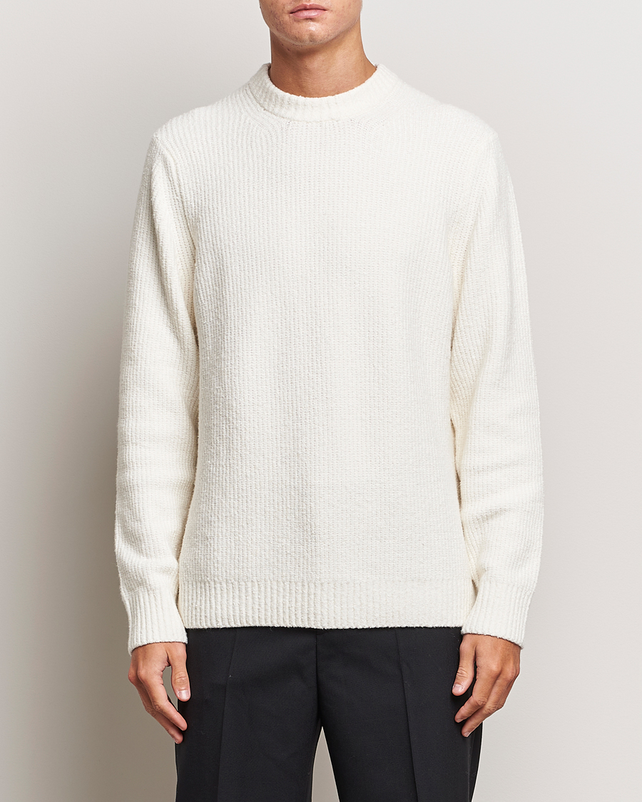 Homme | Pulls Et Tricots | Samsøe Samsøe | Alts Heavy Knitted Crew Neck Clear Cream