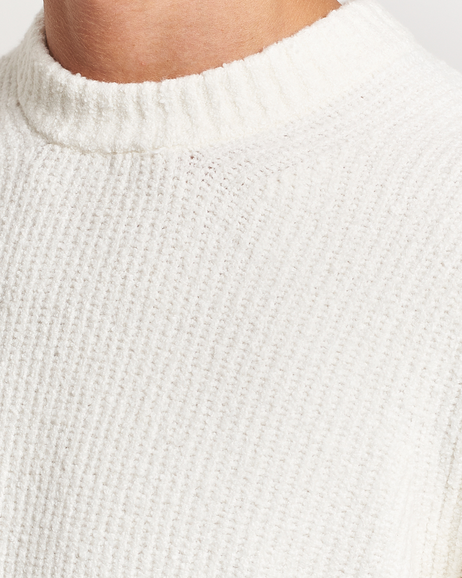 Homme | Pulls Et Tricots | Samsøe Samsøe | Alts Heavy Knitted Crew Neck Clear Cream