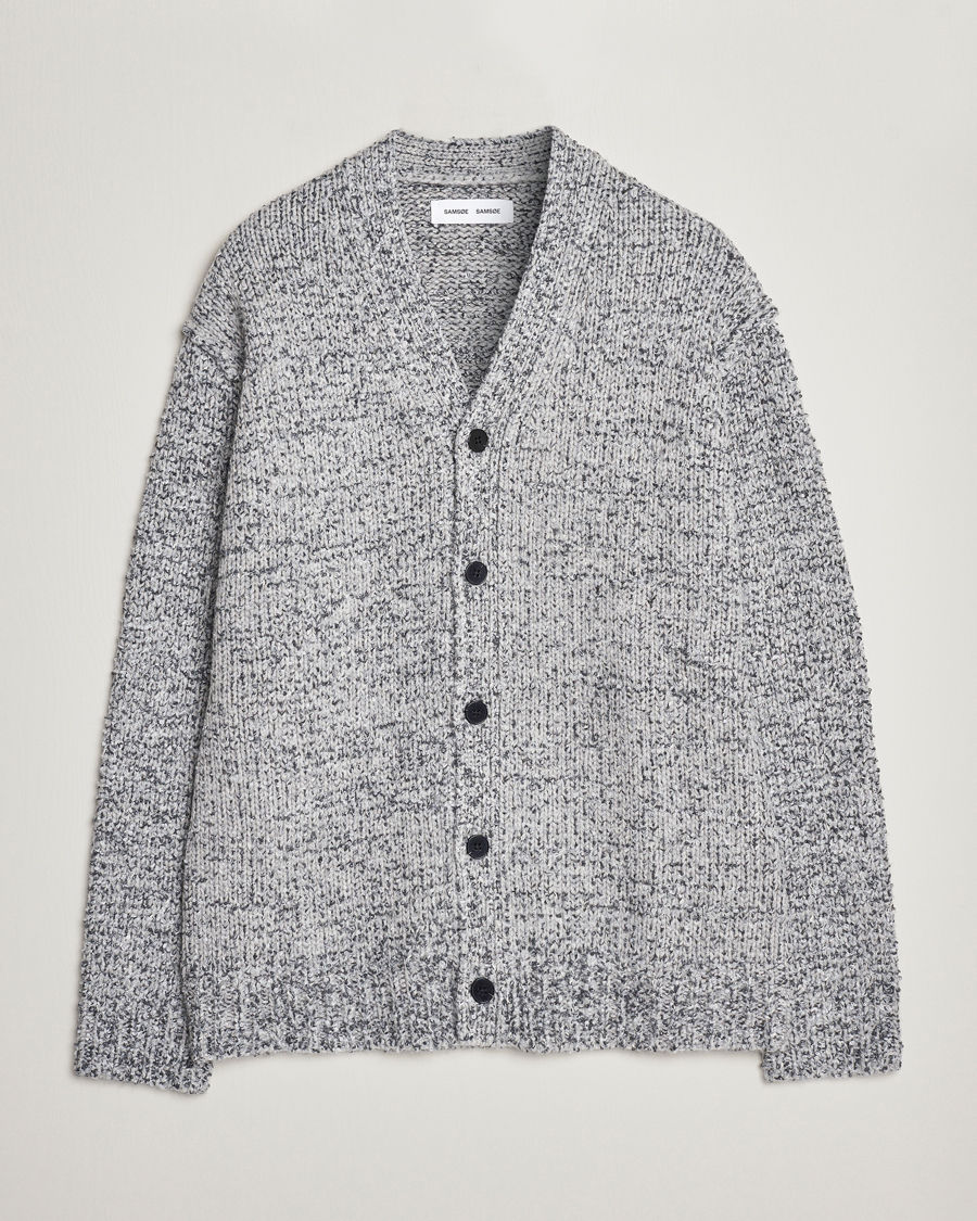 Homme | Pulls Et Tricots | Samsøe Samsøe | Samsøe & Samsøe Max Knitted Cardigan Grey Melange