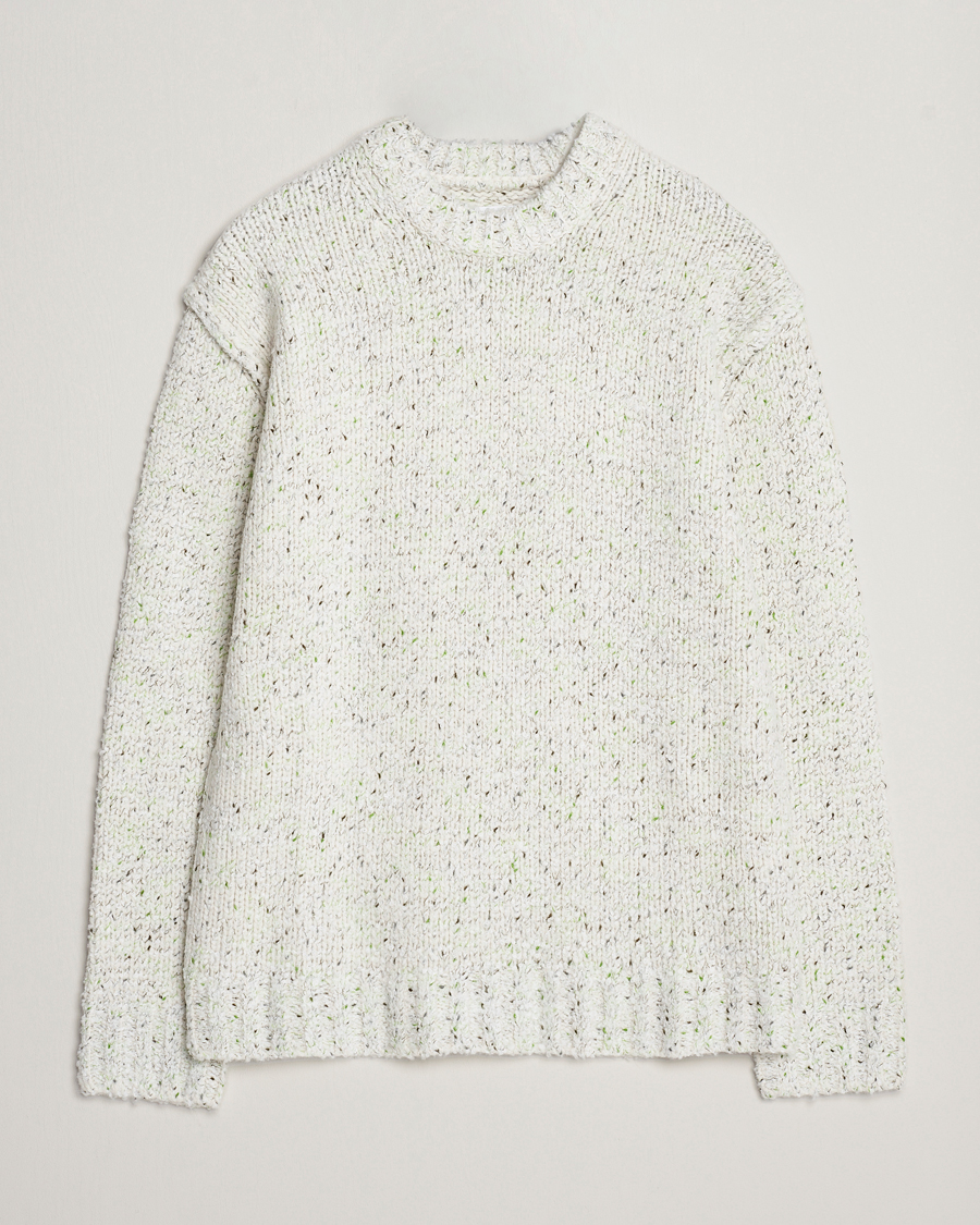 Homme | Pulls Et Tricots | Samsøe Samsøe | Samsøe & Samsøe Max Heavy Knitted Crew Neck White Neps