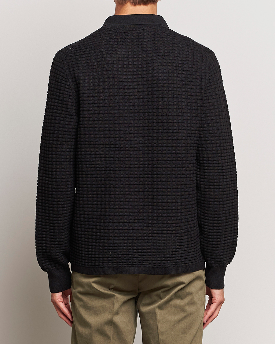 Homme | Pulls Et Tricots | Samsøe Samsøe | Samsøe & Samsøe Jules Waffle Knitted Cardigan Black