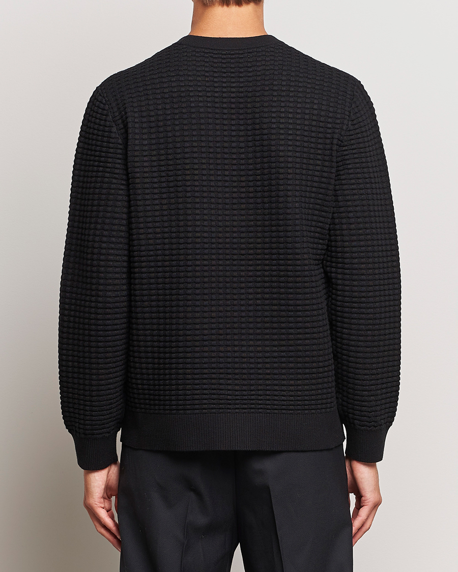 Homme | Pulls Et Tricots | Samsøe Samsøe | Samsøe & Samsøe Jules Waffle Knitted Crew Neck Black