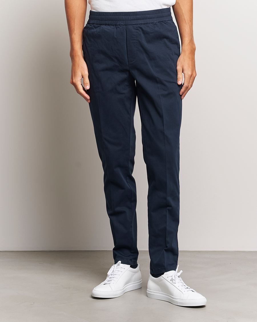 Homme | Pantalons | Samsøe Samsøe | Samsøe & Samsøe Smithy Drawstring Trousers Salute Navy