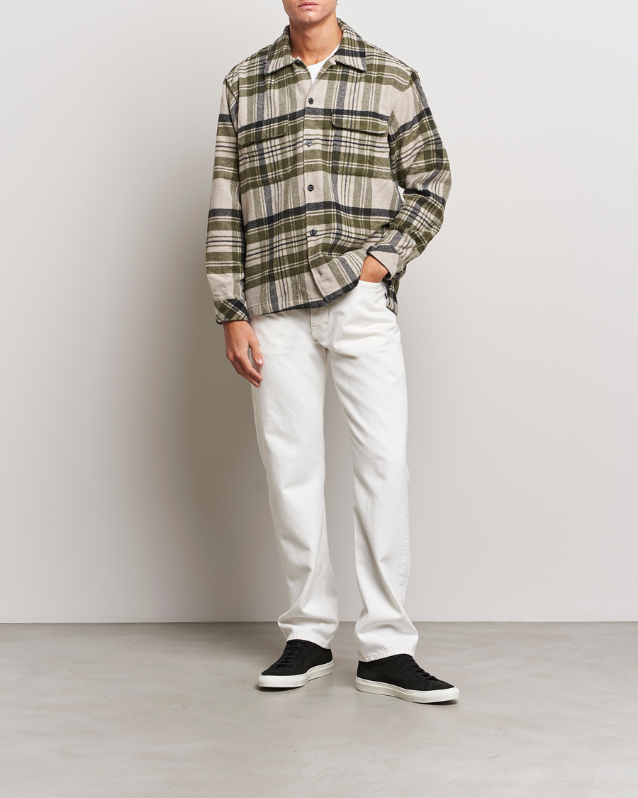 Homme | Chemises | Samsøe Samsøe | Samsøe & Samsøe Castor Checked Overshirt Sphagnum Multi
