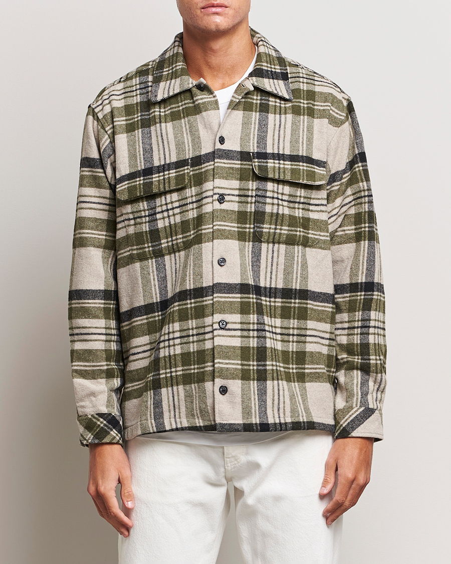Homme | Chemises | Samsøe Samsøe | Samsøe & Samsøe Castor Checked Overshirt Sphagnum Multi
