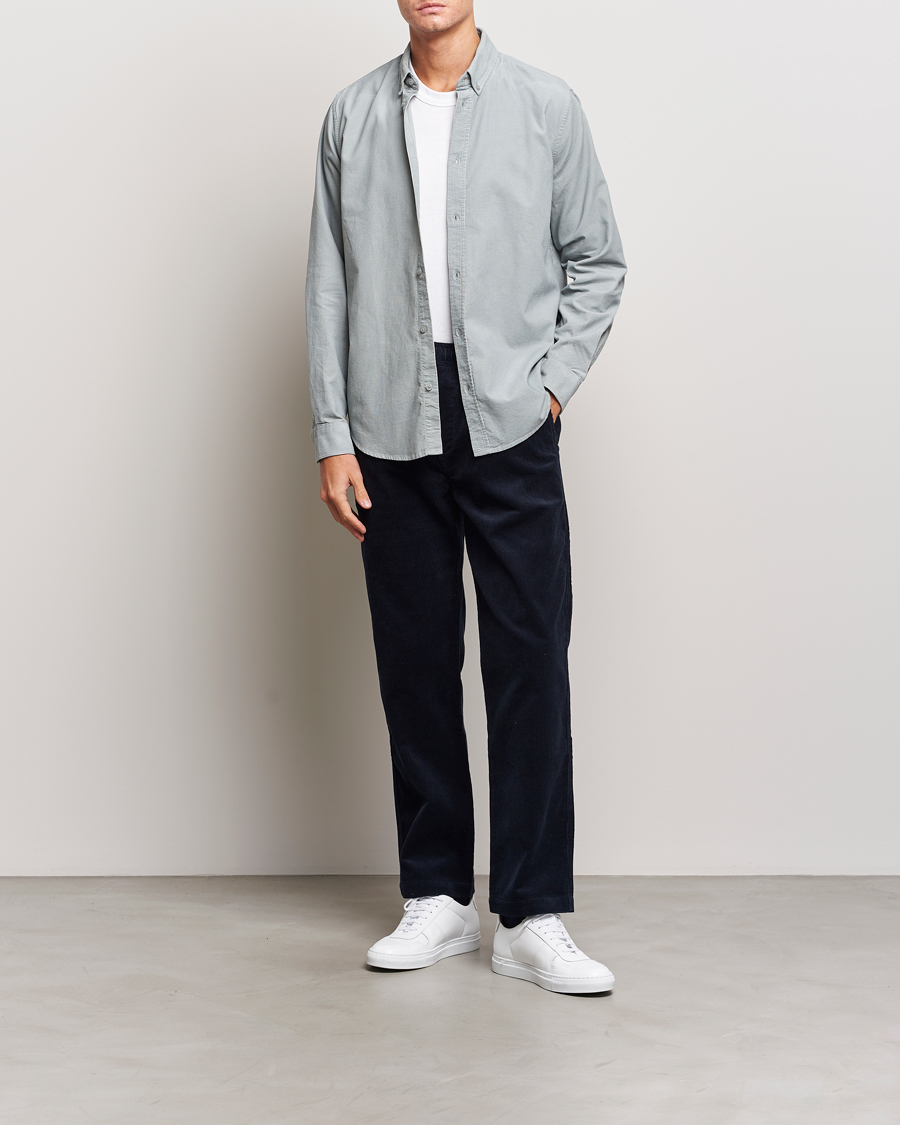 Homme | Chemises | Samsøe Samsøe | Samsøe & Samsøe Liam Baby Cord Shirt High Rise Grey