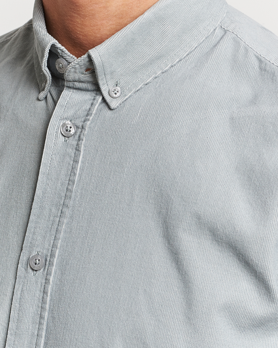 Homme | Chemises | Samsøe Samsøe | Samsøe & Samsøe Liam Baby Cord Shirt High Rise Grey