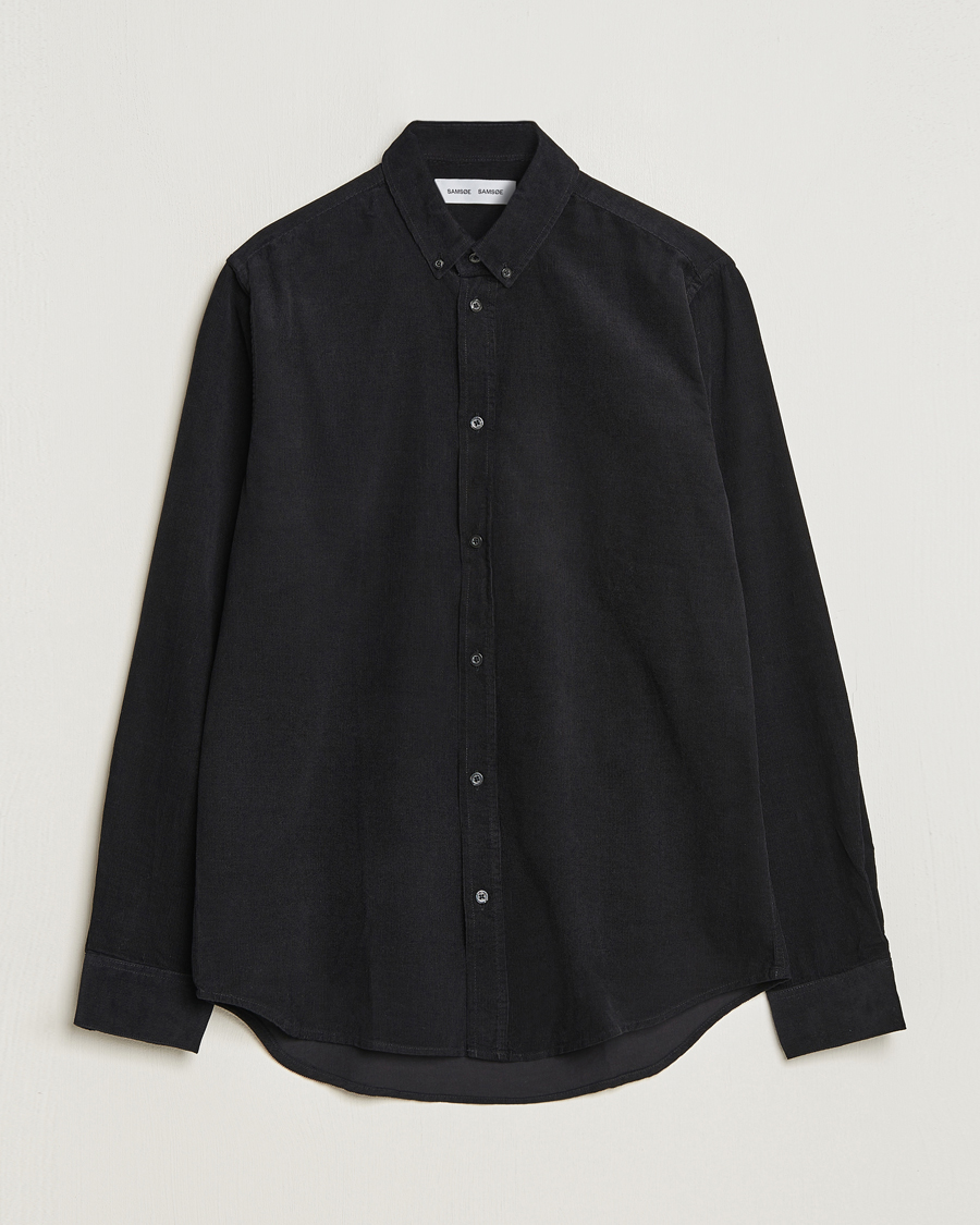 Homme | Chemises | Samsøe Samsøe | Samsøe & Samsøe Liam Baby Cord Shirt Black