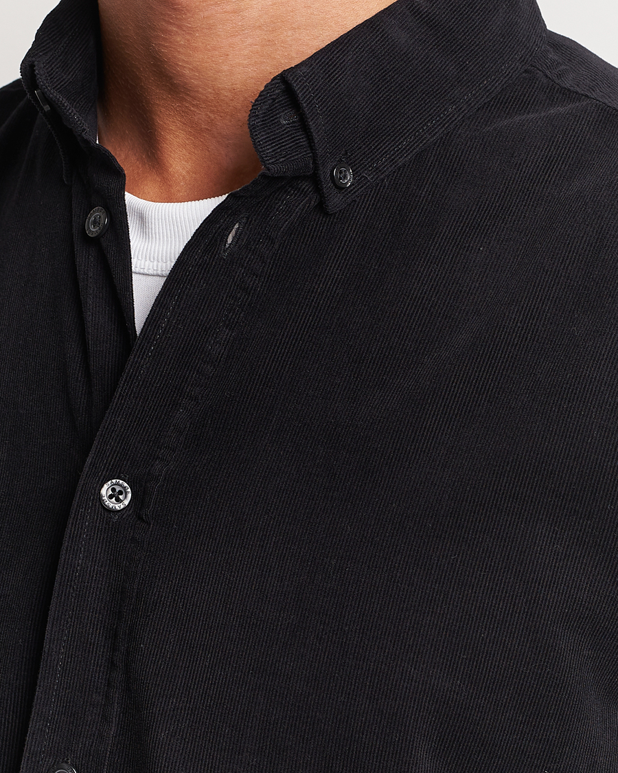 Homme | Chemises | Samsøe Samsøe | Samsøe & Samsøe Liam Baby Cord Shirt Black