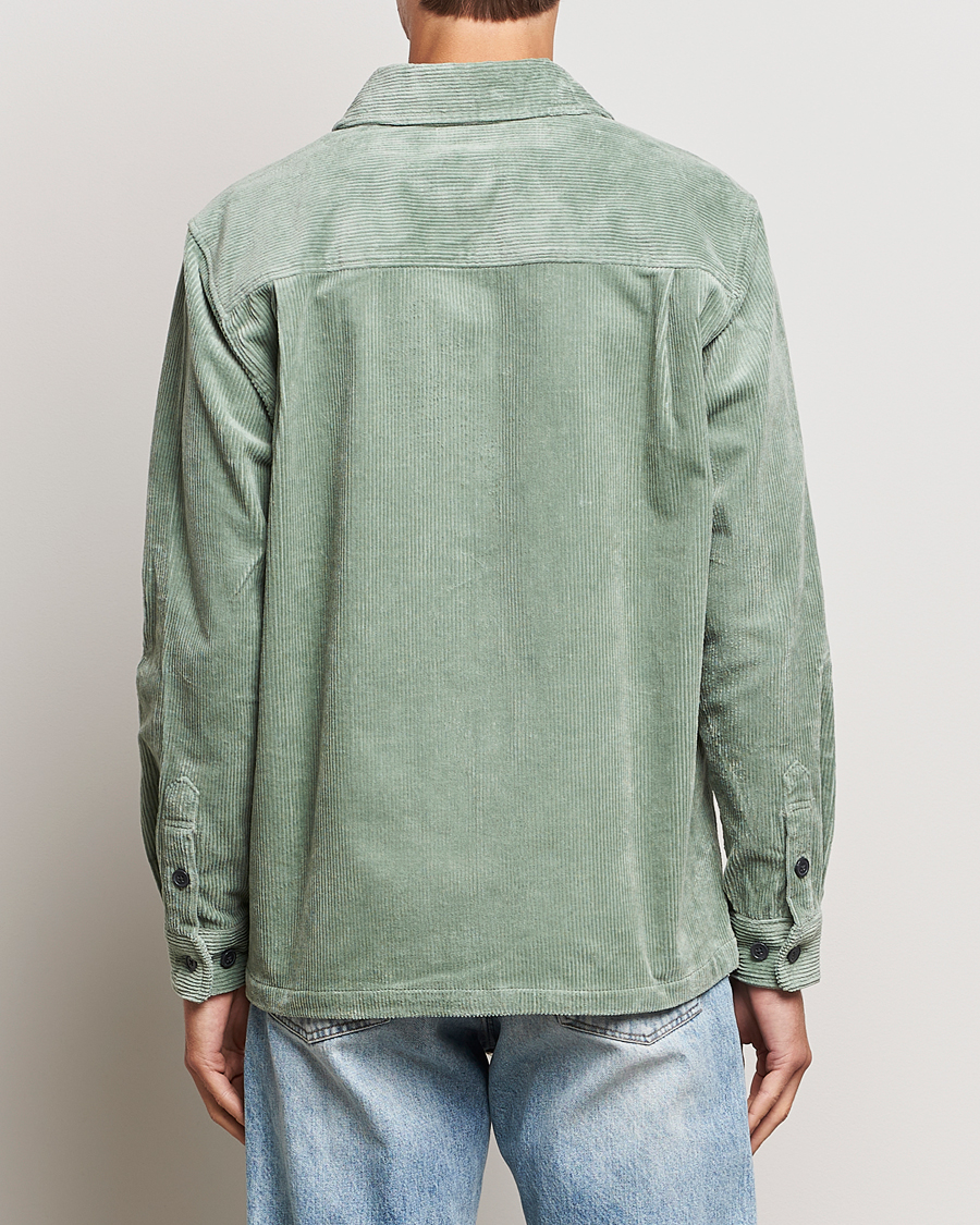 Homme | Chemises | Samsøe Samsøe | Samsøe & Samsøe Damon Corduroy Overshirt Iceberg Green
