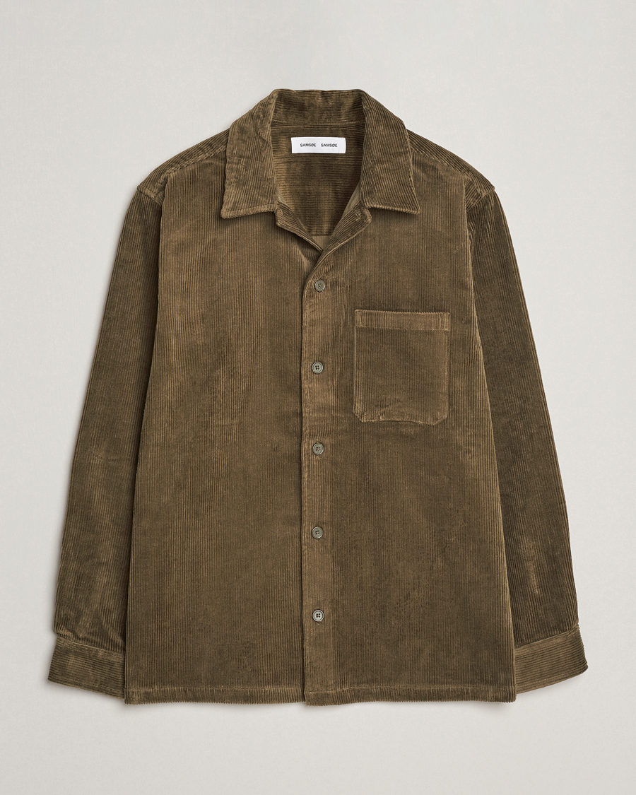 Homme | Chemises | Samsøe Samsøe | Samsøe & Samsøe Damon Corduroy Overshirt Crocodile