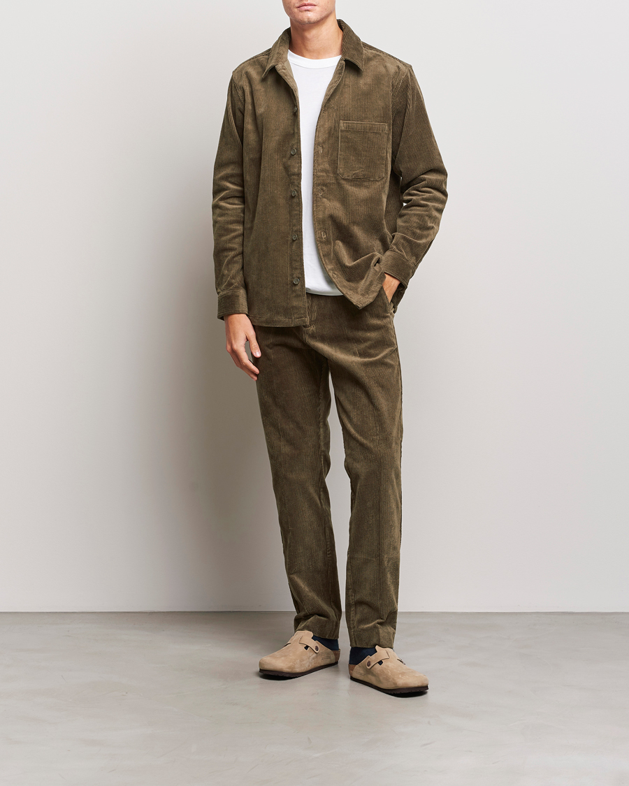 Homme | Chemises | Samsøe Samsøe | Samsøe & Samsøe Damon Corduroy Overshirt Crocodile