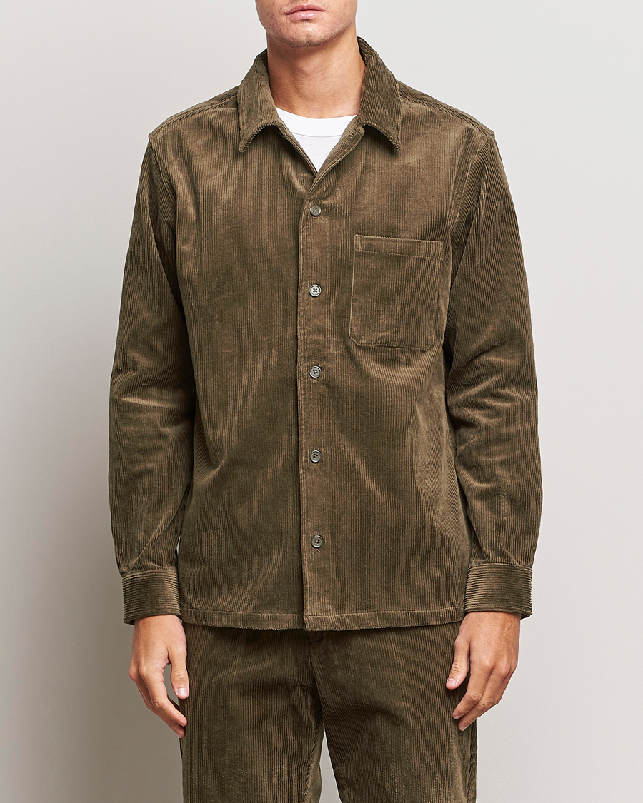 Homme | Chemises | Samsøe Samsøe | Samsøe & Samsøe Damon Corduroy Overshirt Crocodile