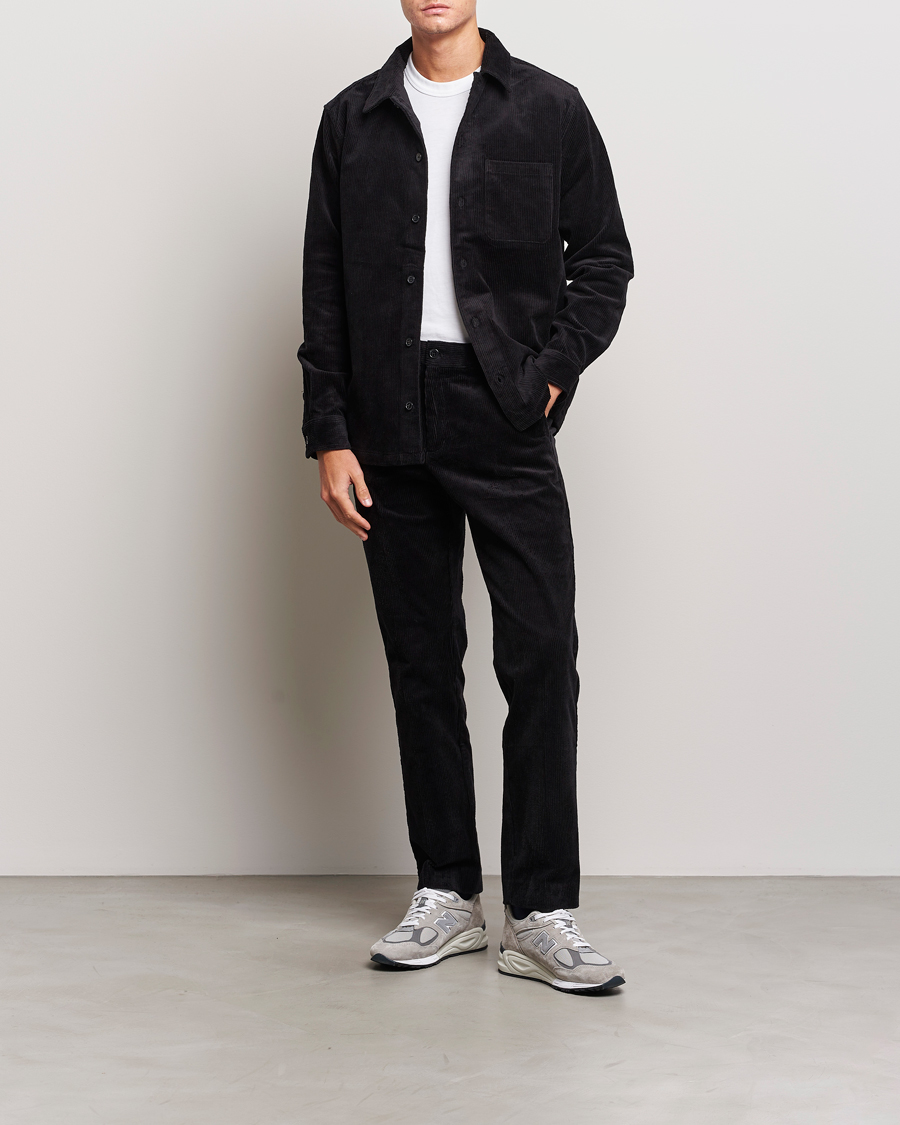 Homme | Chemises | Samsøe Samsøe | Samsøe & Samsøe Damon Corduroy Overshirt Black
