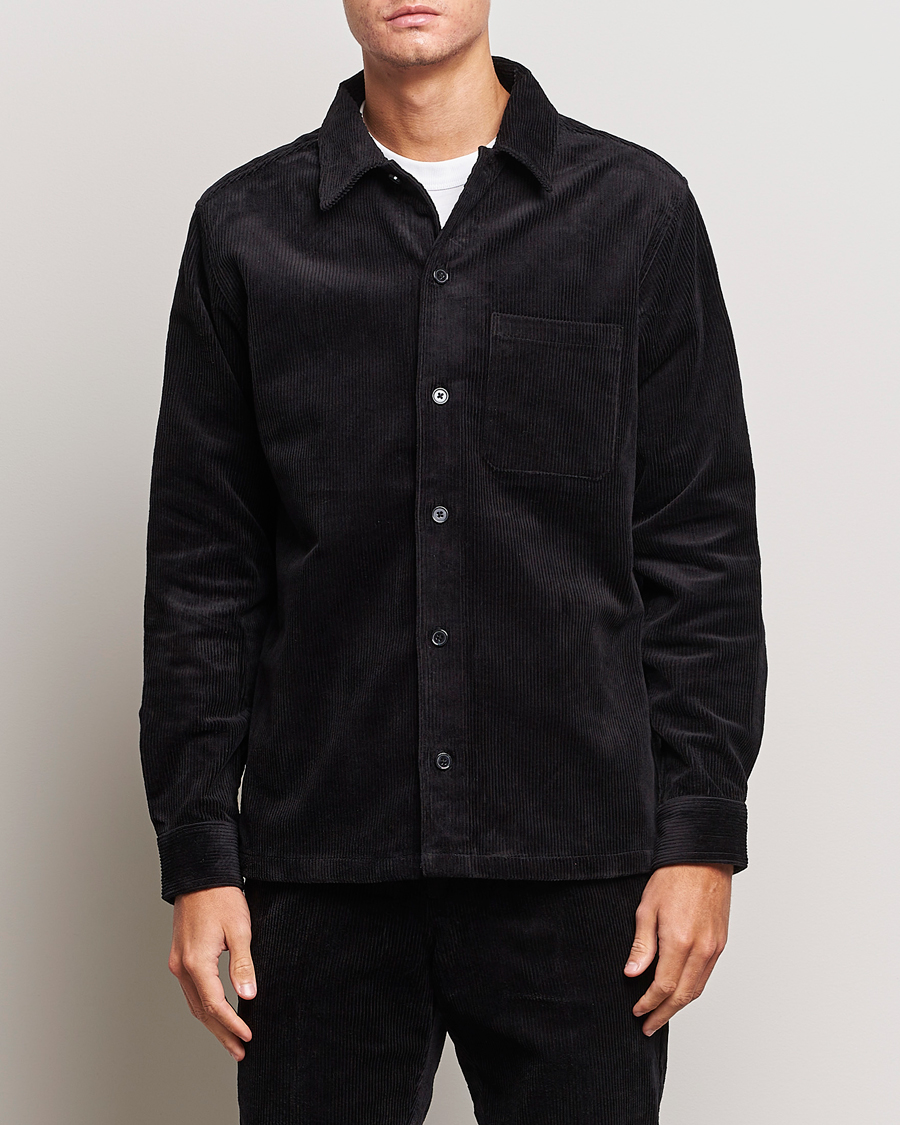 Homme | Chemises | Samsøe Samsøe | Samsøe & Samsøe Damon Corduroy Overshirt Black