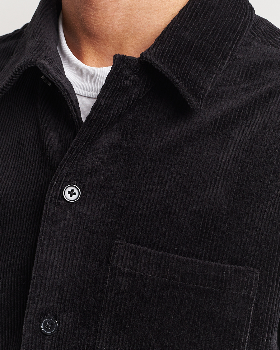 Homme | Chemises | Samsøe Samsøe | Samsøe & Samsøe Damon Corduroy Overshirt Black