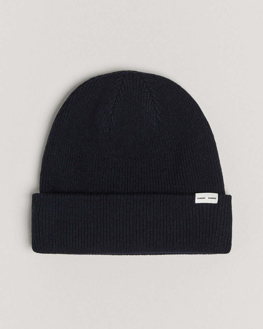 Homme | Samsøe Samsøe The Wool Beanie Salute Navy | Samsøe Samsøe | The Wool Beanie Salute Navy