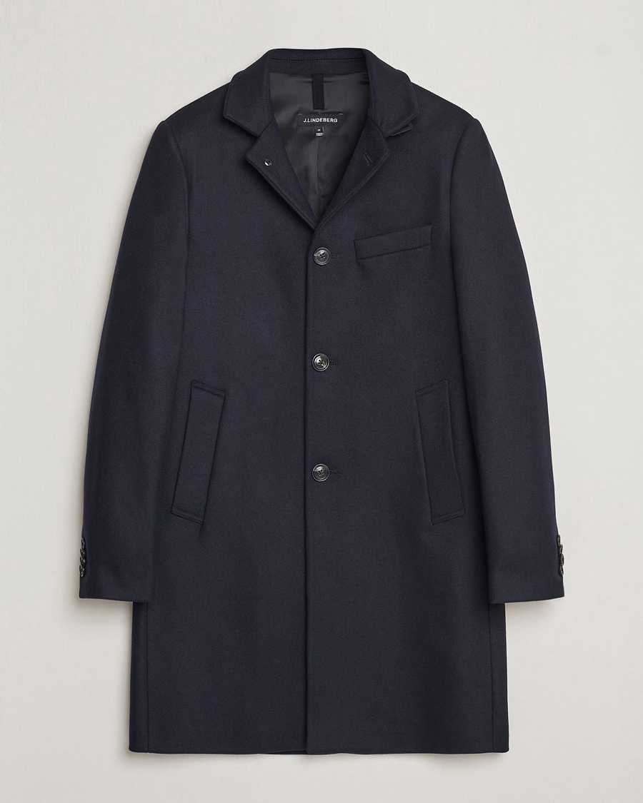 Homme | Manteaux Et Vestes | J.Lindeberg | Holger Melton Coat Navy