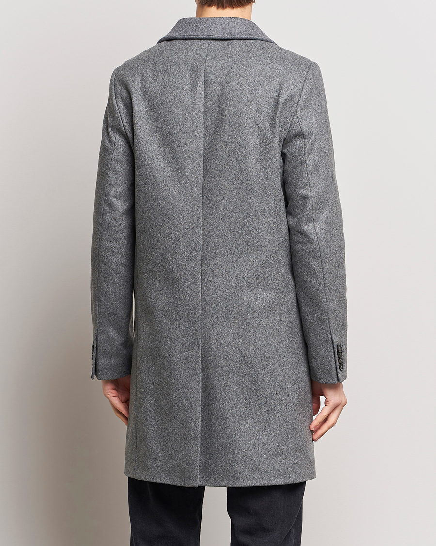 Homme | Manteaux Et Vestes | J.Lindeberg | Holger Melton Coat Mid Grey Mel