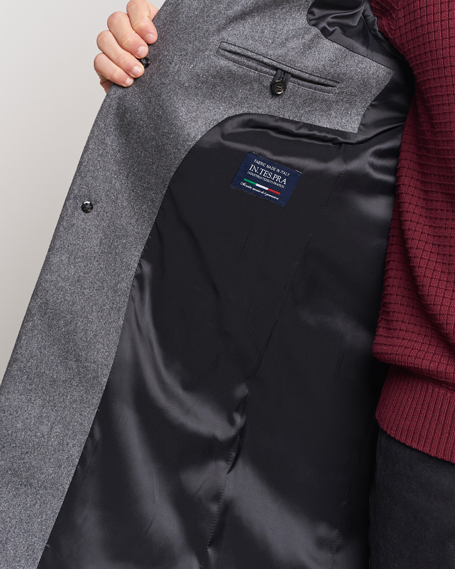 Homme | Manteaux Et Vestes | J.Lindeberg | Holger Melton Coat Mid Grey Mel