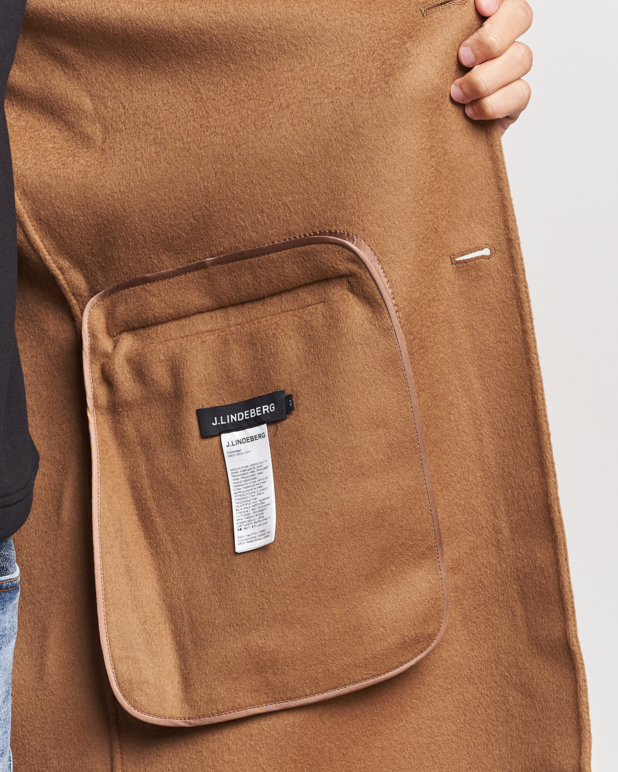 Homme | Manteaux Et Vestes | J.Lindeberg | Diego Unlined Wool/Cashmere Coat Chipmunk