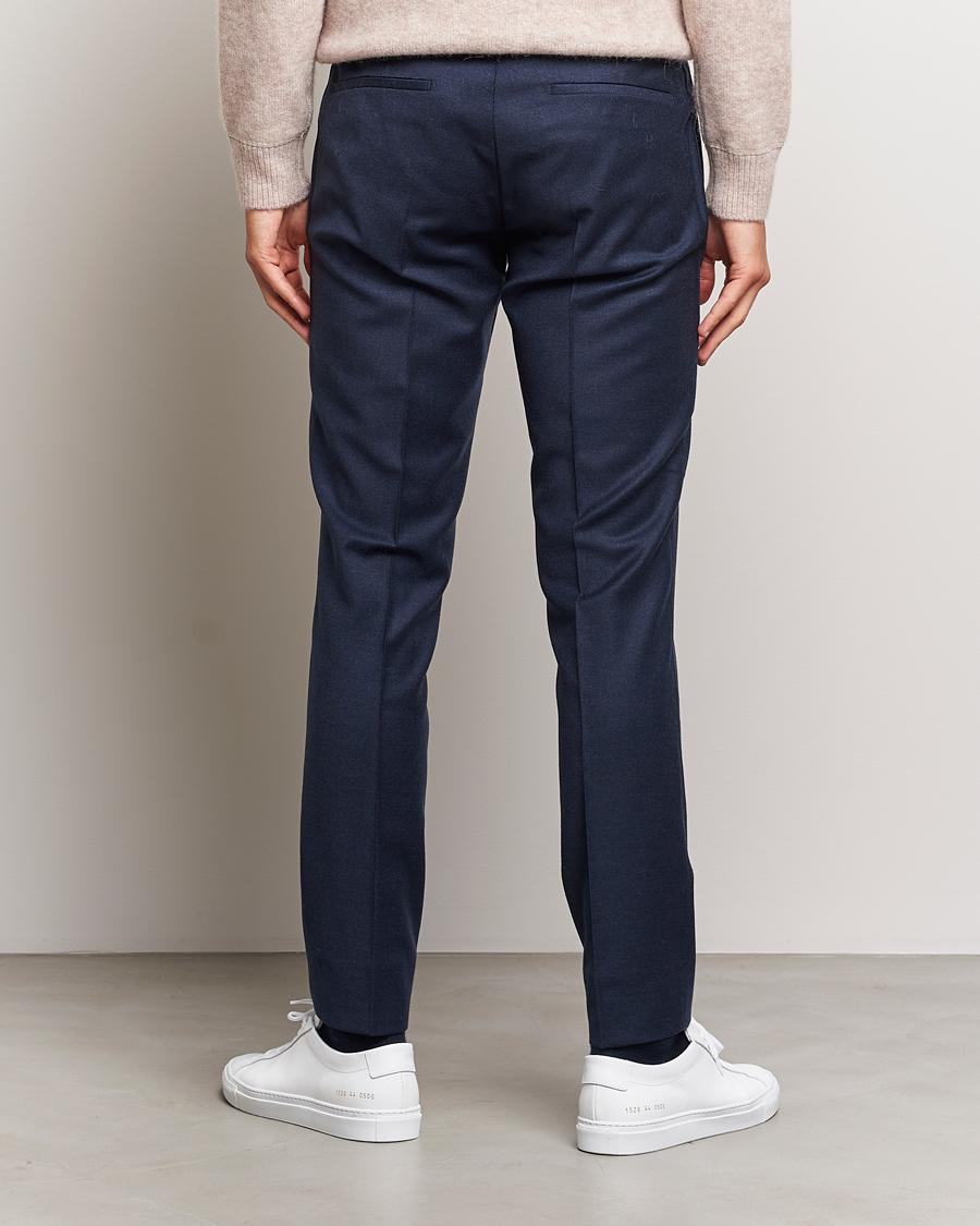 Homme | Pantalons | J.Lindeberg | Grant Stretch Flannel Trousers Navy