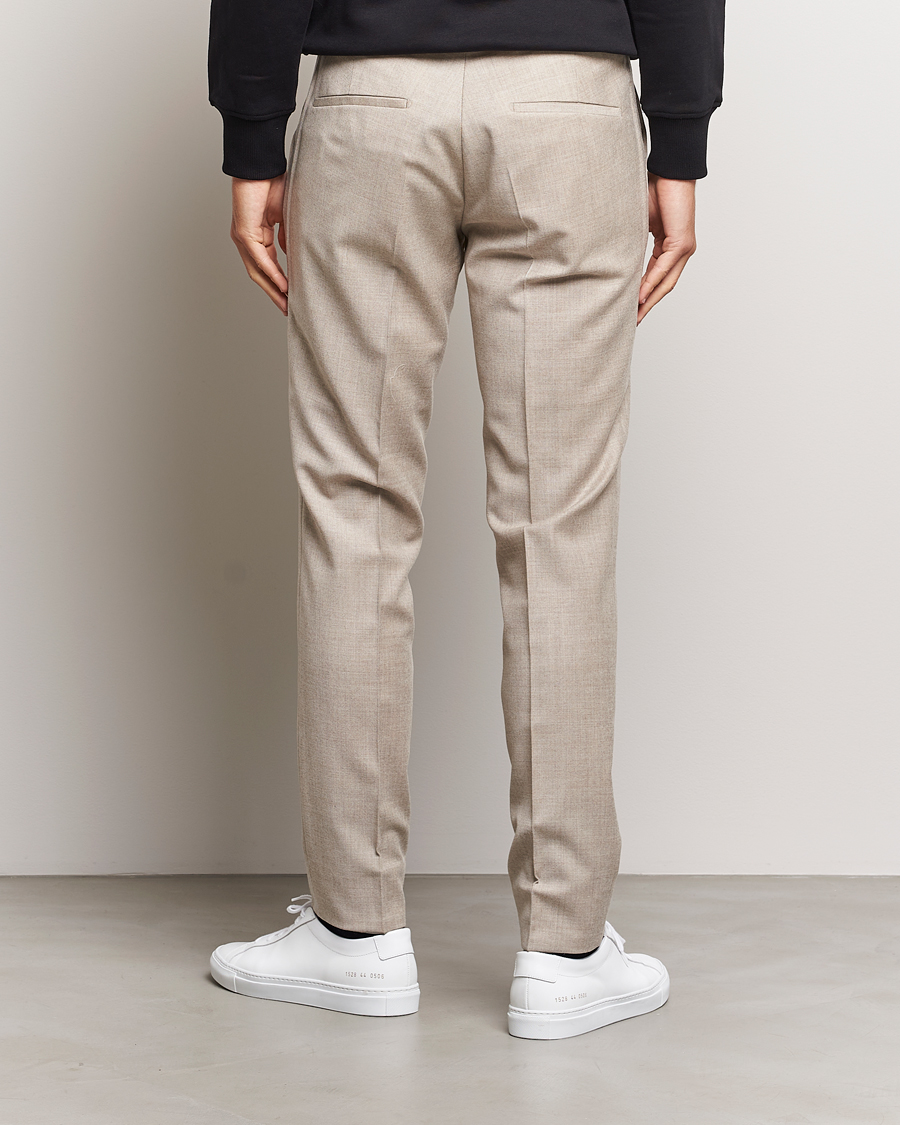 Homme | Pantalons | J.Lindeberg | Grant Stretch Flannel Trousers Oyster Grey