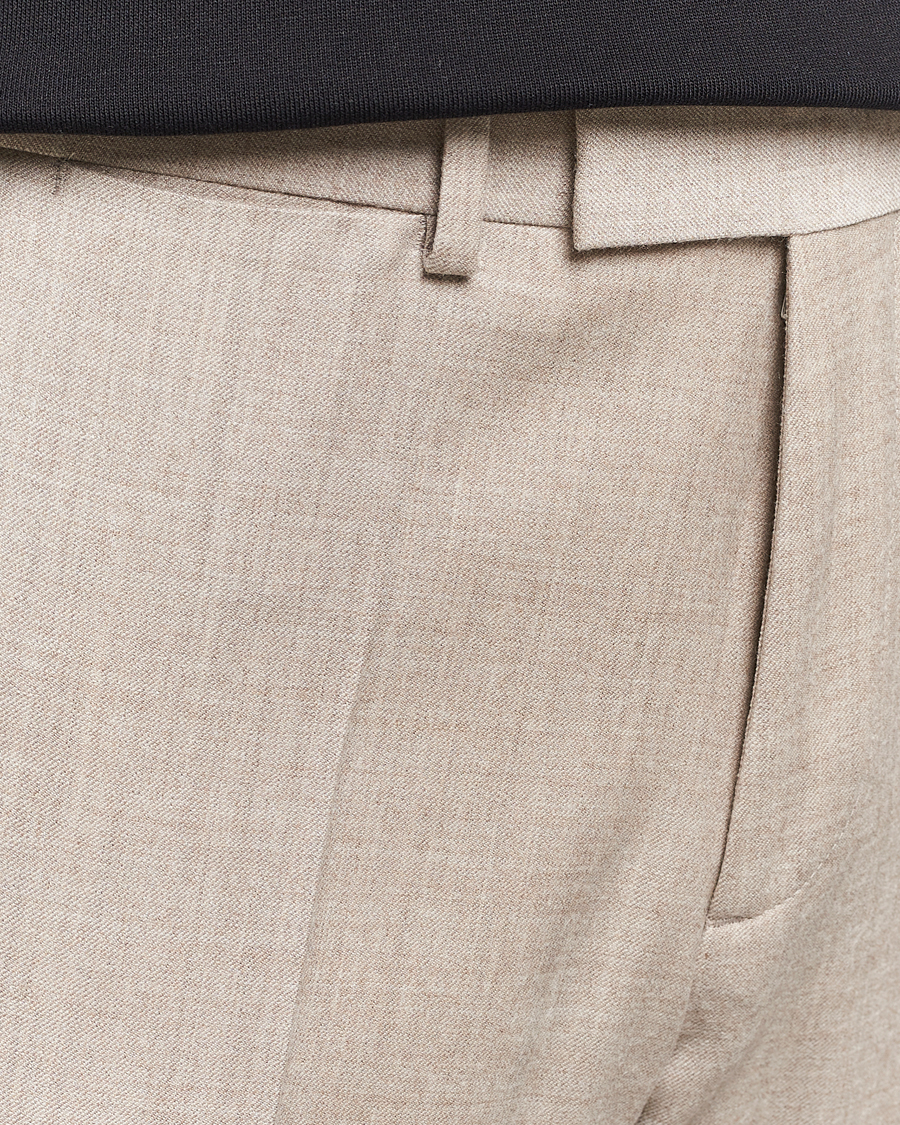 Homme | Pantalons | J.Lindeberg | Grant Stretch Flannel Trousers Oyster Grey