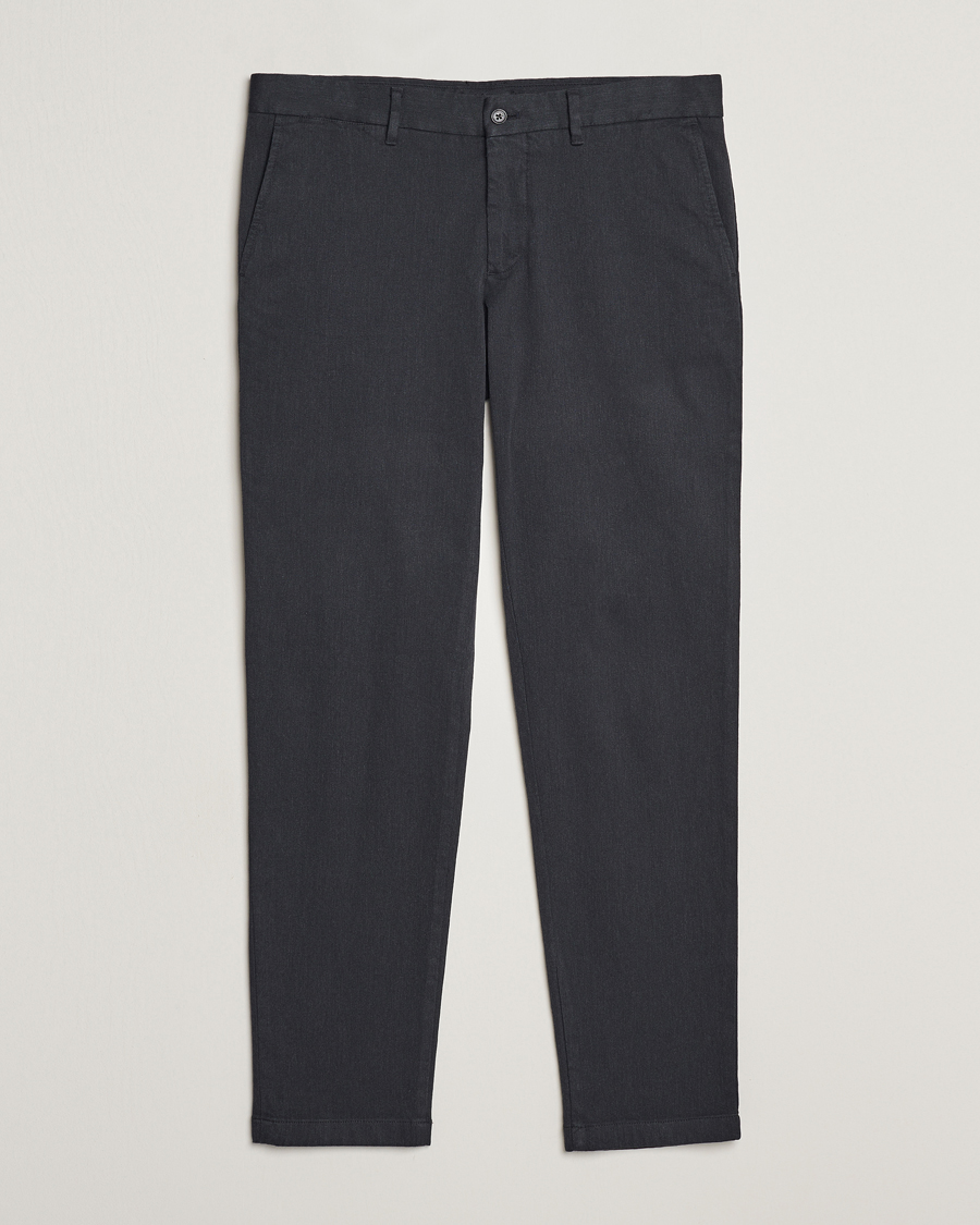 Homme | Pantalons | J.Lindeberg | Chaze Flannel Twill Pants Dark Grey