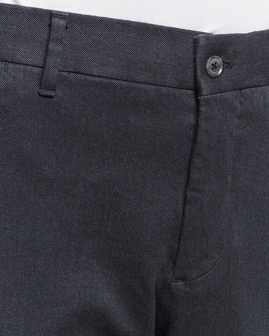 Homme | Pantalons | J.Lindeberg | Chaze Flannel Twill Pants Dark Grey