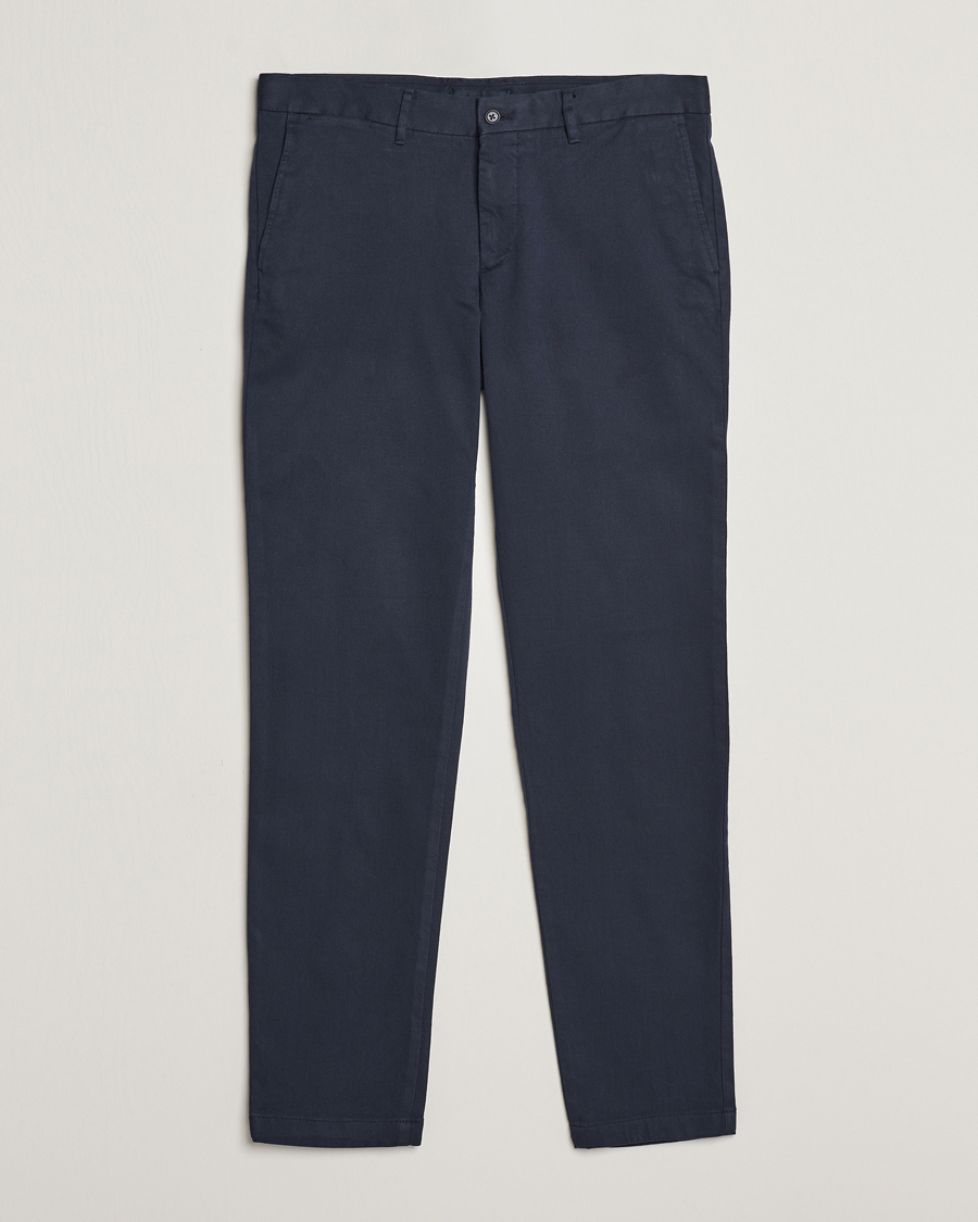 Homme | Pantalons | J.Lindeberg | Chaze Flannel Twill Pants Navy