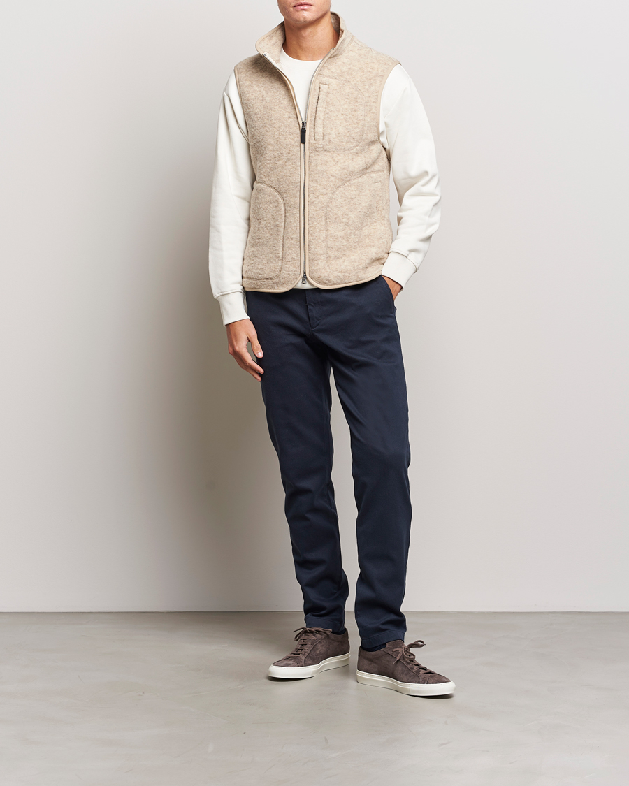 Homme | Pantalons | J.Lindeberg | Chaze Flannel Twill Pants Navy