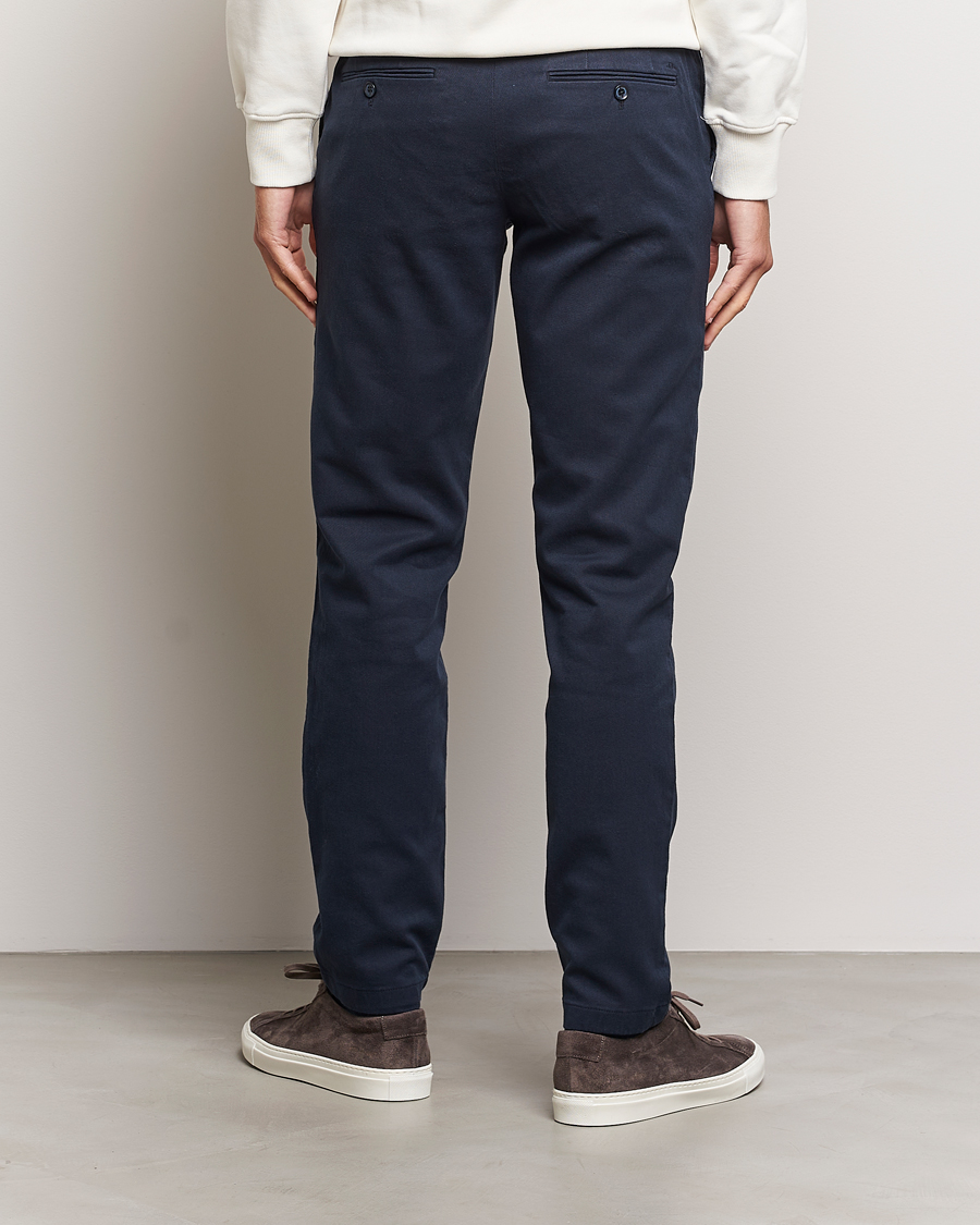 Homme | Pantalons | J.Lindeberg | Chaze Flannel Twill Pants Navy