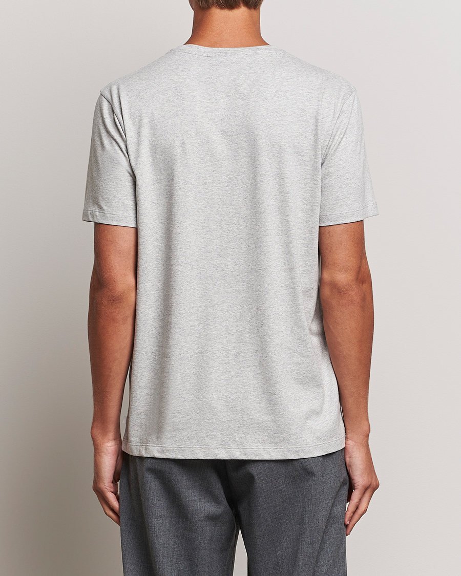Homme | T-shirts | J.Lindeberg | Sid Cotton Crew Neck Tee Light Grey Mel
