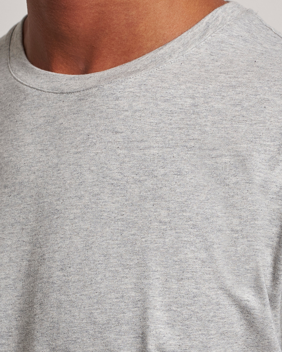 Homme | T-shirts | J.Lindeberg | Sid Cotton Crew Neck Tee Light Grey Mel