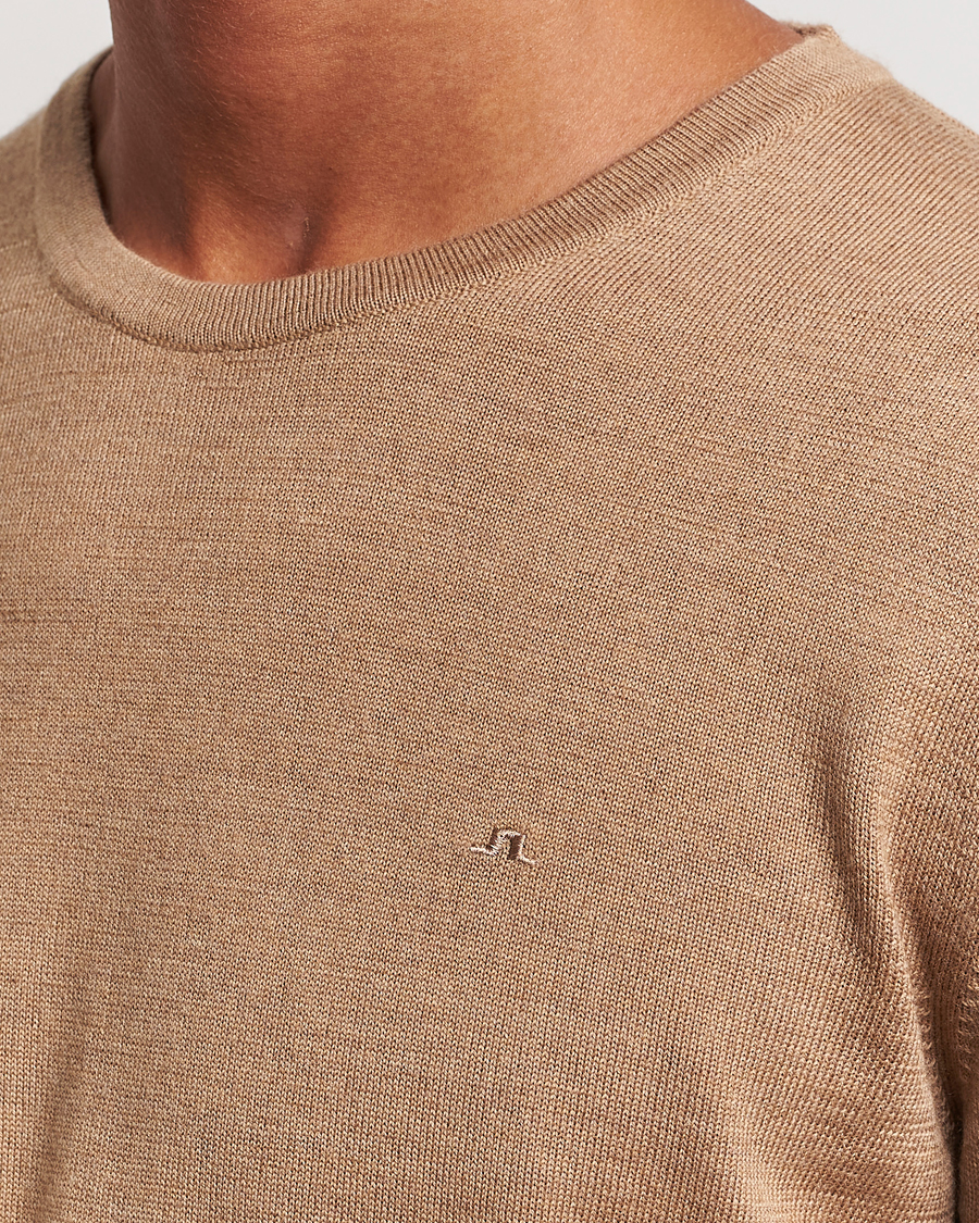 Homme | Pulls Et Tricots | J.Lindeberg | Lyle True Merino Crew Neck Pullover Chipmunk Melange