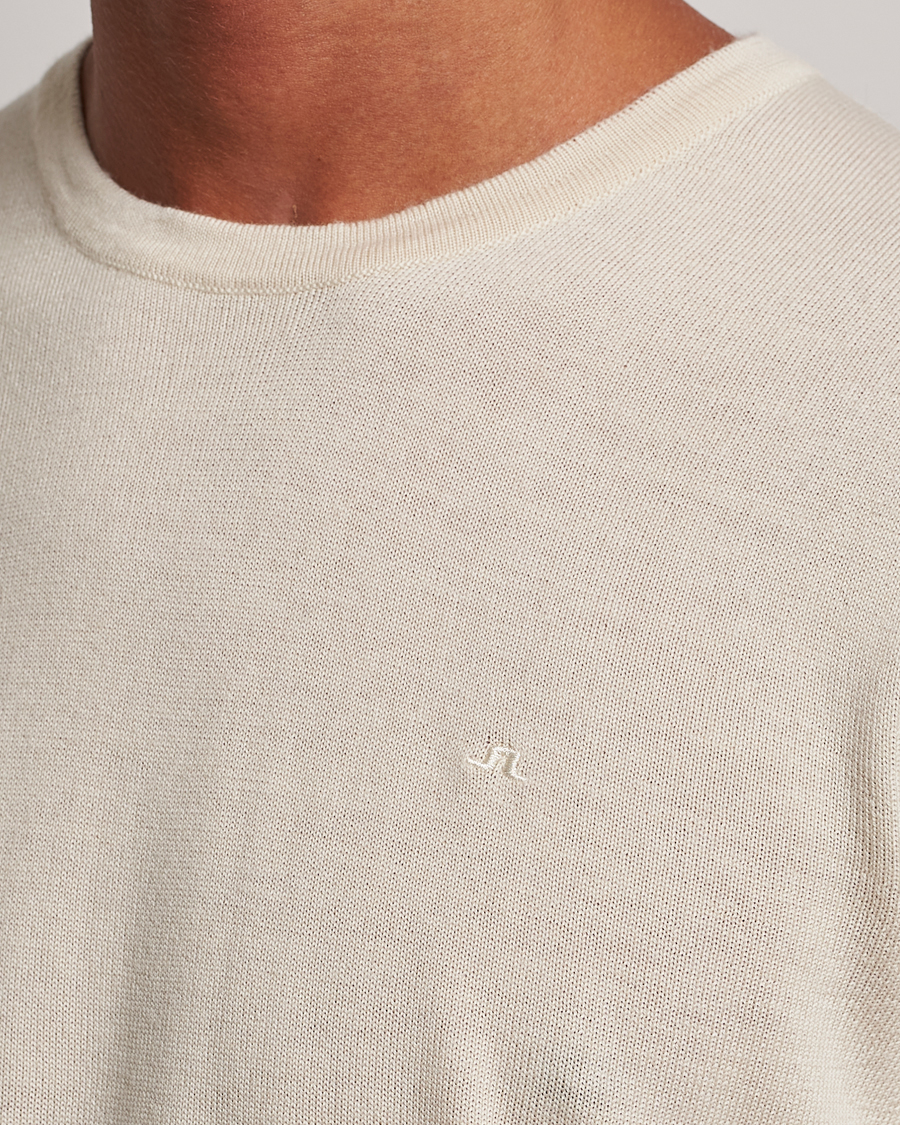 Homme | Pulls Et Tricots | J.Lindeberg | Lyle True Merino Crew Neck Pullover Oyster Grey