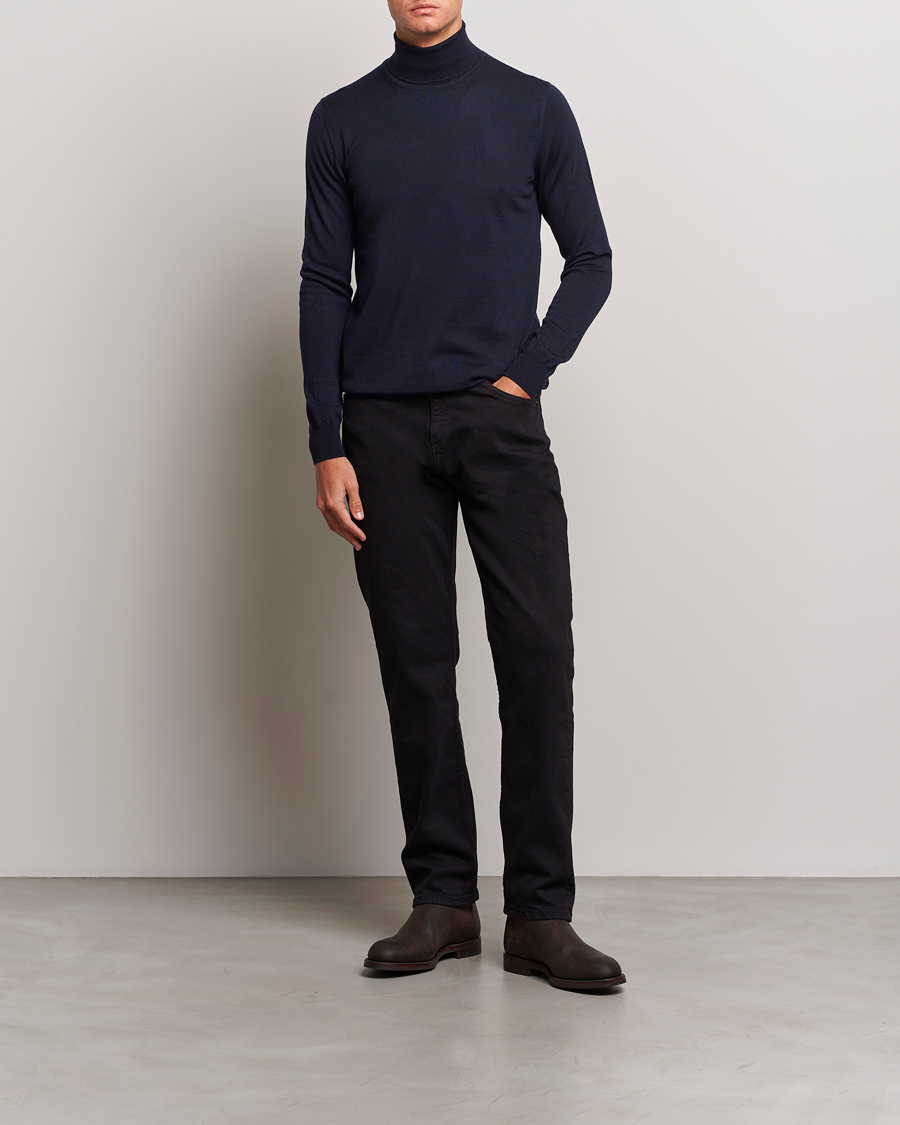 Homme | Pulls Et Tricots | J.Lindeberg | Lyd True Merino Polo Navy