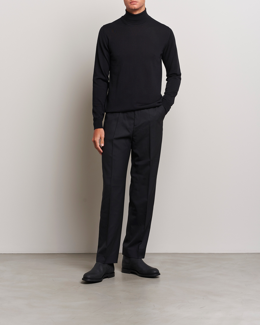 Homme | Pulls Et Tricots | J.Lindeberg | Lyd True Merino Polo Black