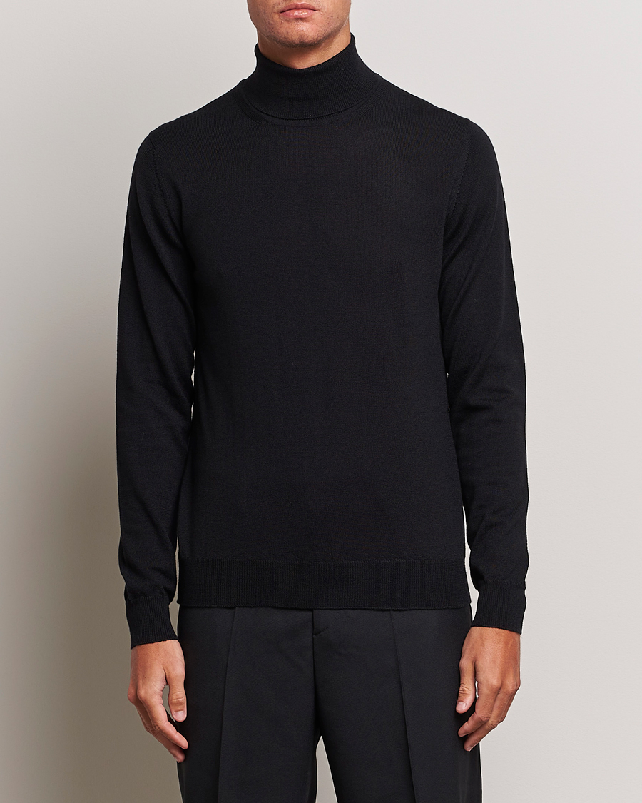 Homme | Pulls Et Tricots | J.Lindeberg | Lyd True Merino Polo Black