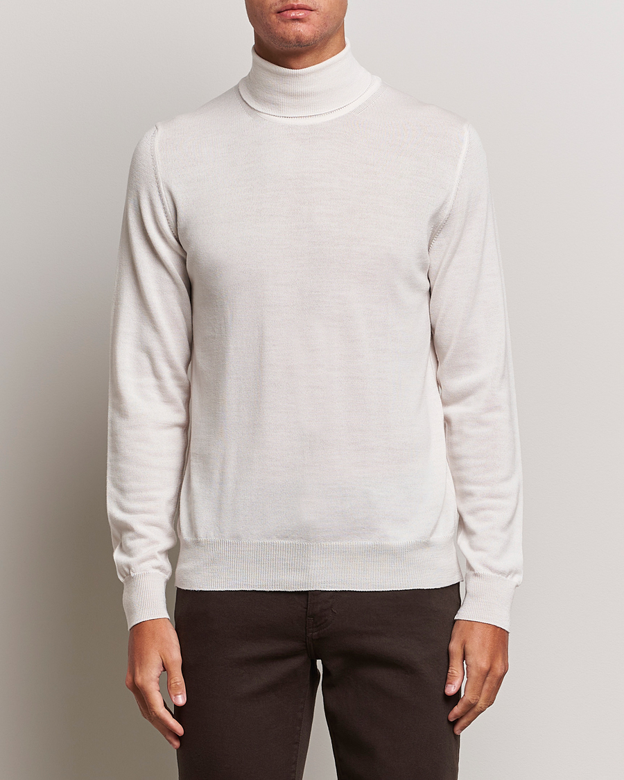 Homme | Pulls Et Tricots | J.Lindeberg | Lyd True Merino Polo Cloud White